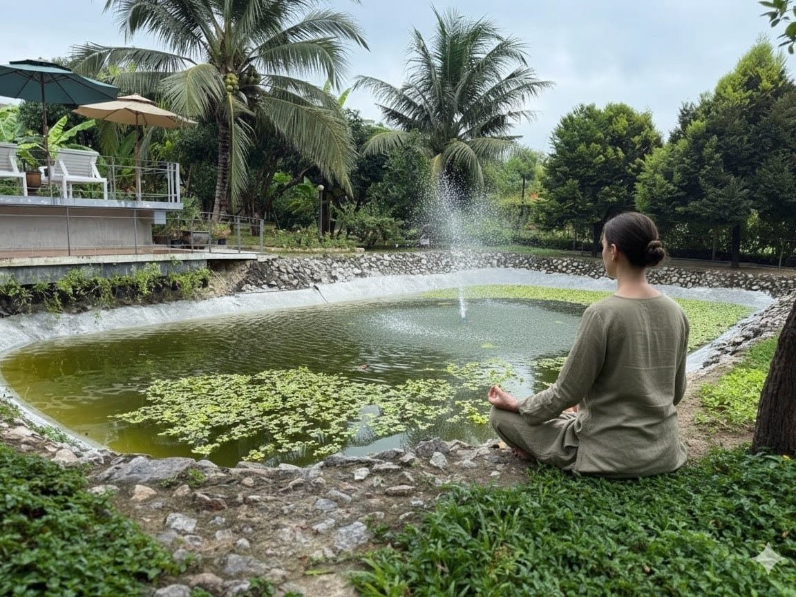 Meditation am Teich